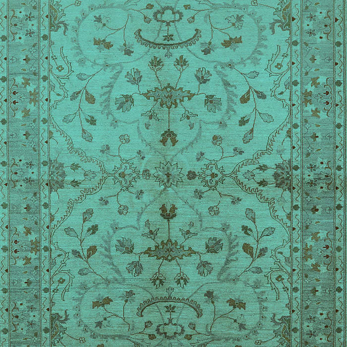 Oriental Turquoise Industrial Rug, urb638turq