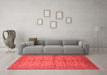 Industrial Red Washable Rugs