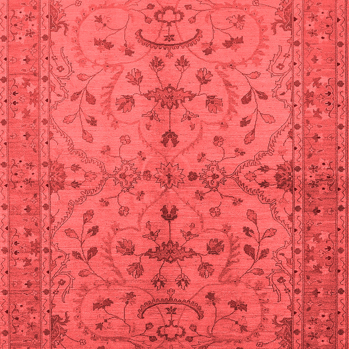 Machine Washable Oriental Red Industrial Rug, wshurb638red