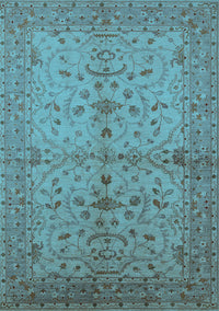 Oriental Light Blue Industrial Rug, urb638lblu