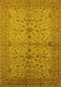 Oriental Yellow Industrial Rug, urb638yw