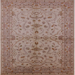 Square Machine Washable Industrial Modern Sienna Brown Rug, wshurb638