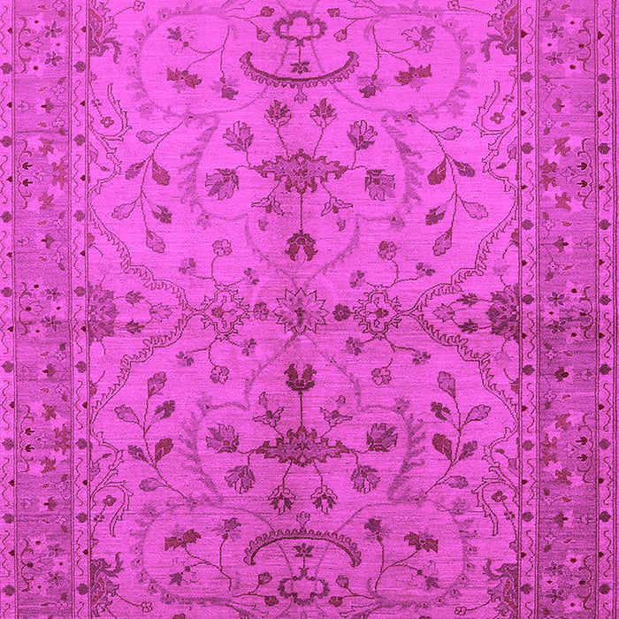Machine Washable Oriental Pink Industrial Rug, wshurb638pnk