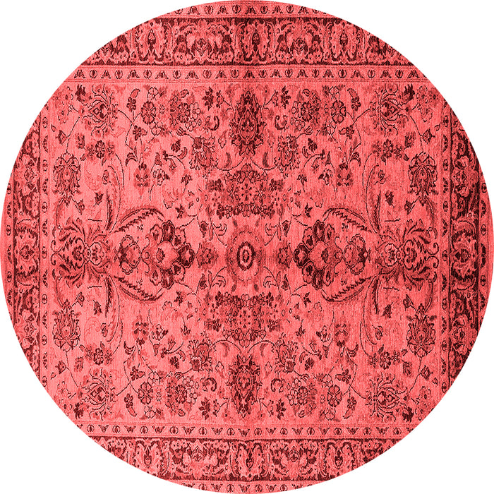 Machine Washable Oriental Red Industrial Rug, wshurb639red