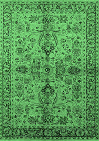 Oriental Emerald Green Industrial Rug, urb639emgrn