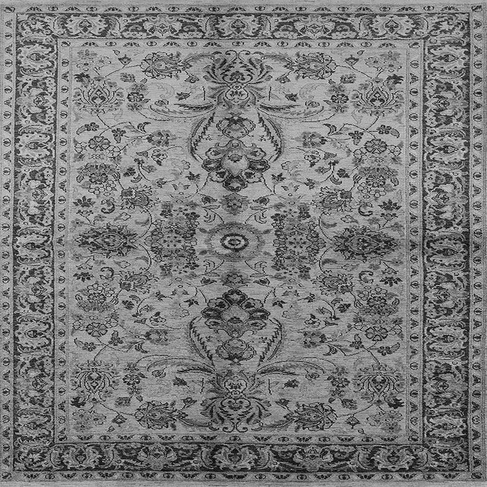 Square Oriental Gray Industrial Rug, urb639gry