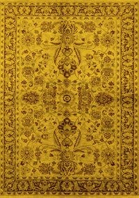 Oriental Yellow Industrial Rug, urb639yw