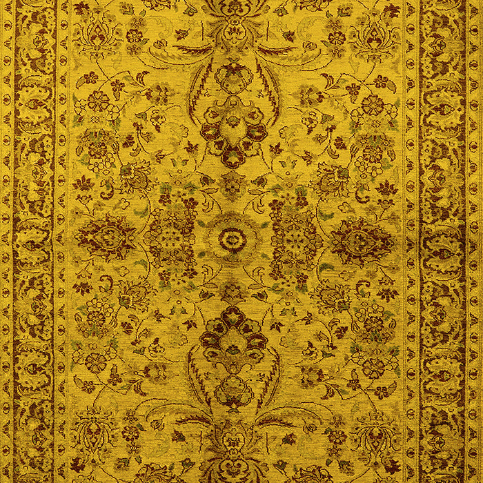 Oriental Yellow Industrial Rug, urb639yw