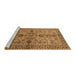 Sideview of Machine Washable Oriental Brown Industrial Rug, wshurb639brn