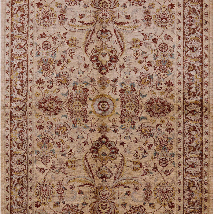 Mid-Century Modern Light Copper Gold Oriental Rug, urb639