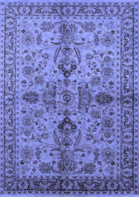 Oriental Blue Industrial Rug, urb639blu