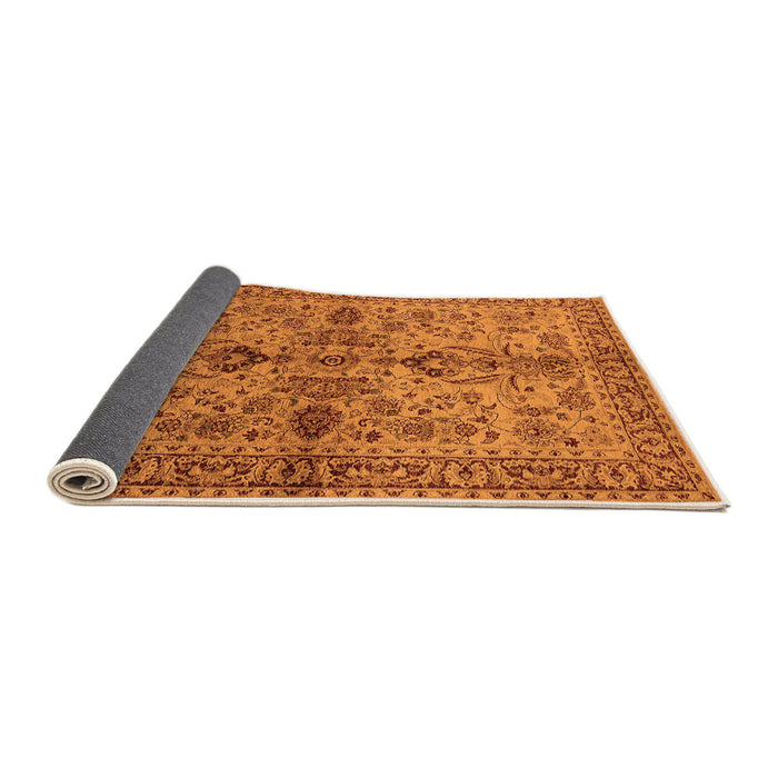 Sideview of Oriental Orange Industrial Rug, urb639org