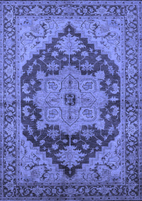 Oriental Blue Industrial Rug, urb640blu