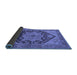 Sideview of Oriental Blue Industrial Rug, urb640blu