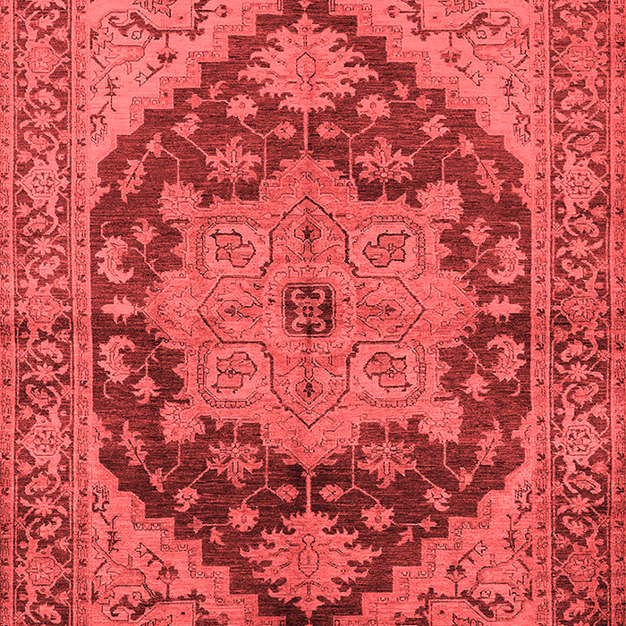 Machine Washable Oriental Red Industrial Rug, wshurb640red