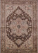 Mid-Century Modern Light Copper Gold Oriental Rug, urb640