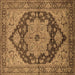 Square Oriental Brown Industrial Rug, urb640brn