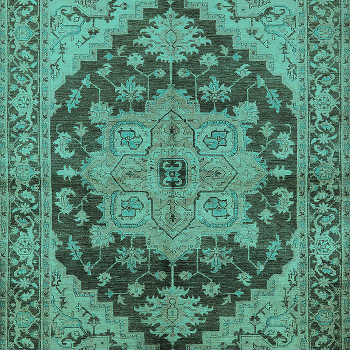 Oriental Turquoise Industrial Rug, urb640turq