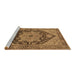 Sideview of Machine Washable Oriental Brown Industrial Rug, wshurb640brn