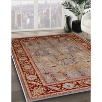 Mid-Century Modern Red Oriental Rug, urb641