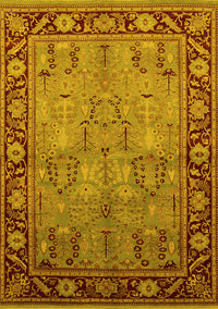 Oriental Yellow Industrial Rug, urb641yw