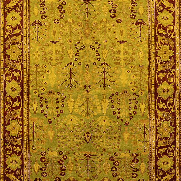 Oriental Yellow Industrial Rug, urb641yw