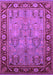 Machine Washable Oriental Purple Industrial Area Rugs, wshurb641pur