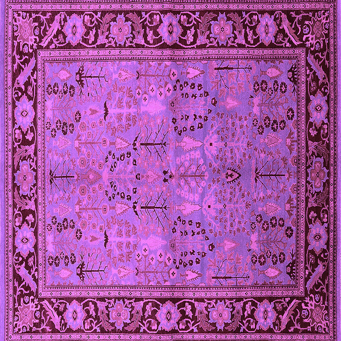 Square Oriental Purple Industrial Rug, urb641pur