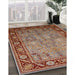 Machine Washable Industrial Modern Tomato Red Rug in a Family Room, wshurb641