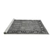 Sideview of Machine Washable Oriental Gray Industrial Rug, wshurb641gry