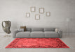 Industrial Red Washable Rugs