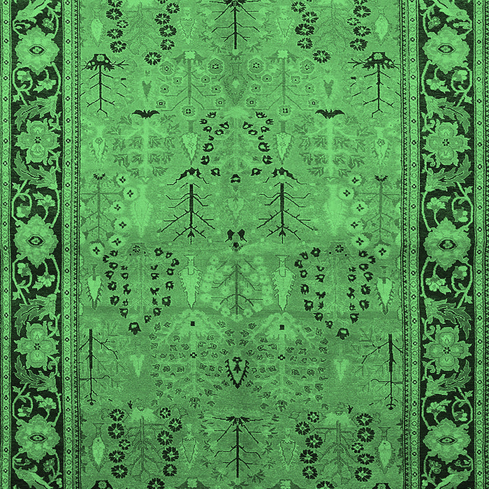 Oriental Emerald Green Industrial Rug, urb641emgrn