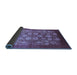 Sideview of Oriental Blue Industrial Rug, urb642blu