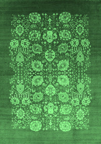 Oriental Emerald Green Industrial Rug, urb642emgrn