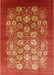 Mid-Century Modern Red Oriental Rug, urb642