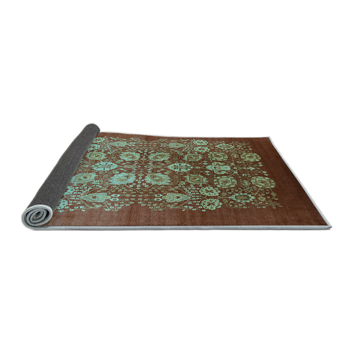 Sideview of Oriental Light Blue Industrial Rug, urb642lblu