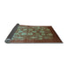 Sideview of Oriental Light Blue Industrial Rug, urb642lblu