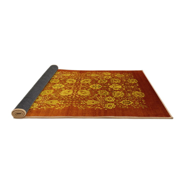 Sideview of Oriental Yellow Industrial Rug, urb642yw