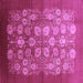 Square Oriental Purple Industrial Rug, urb642pur