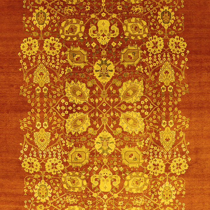 Oriental Yellow Industrial Rug, urb642yw