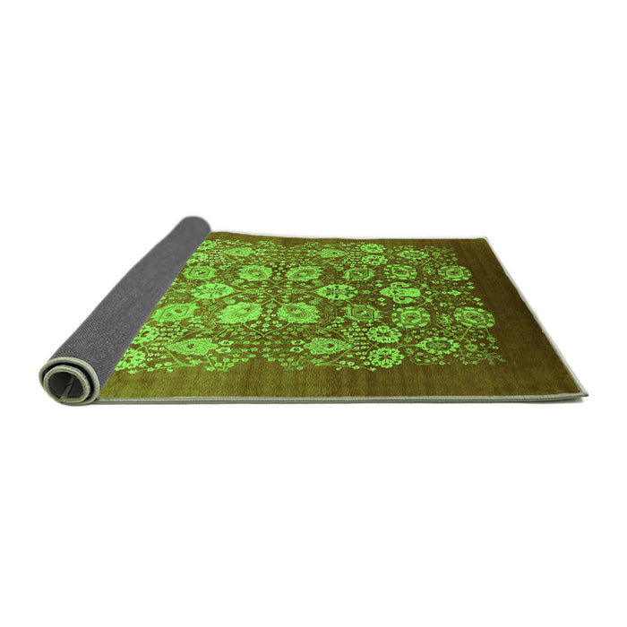 Sideview of Oriental Green Industrial Rug, urb642grn