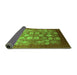 Sideview of Oriental Green Industrial Rug, urb642grn