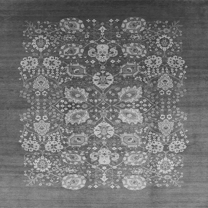 Square Oriental Gray Industrial Rug, urb642gry