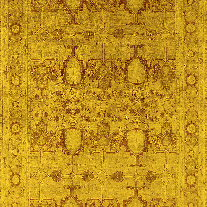 Oriental Yellow Industrial Rug, urb643yw