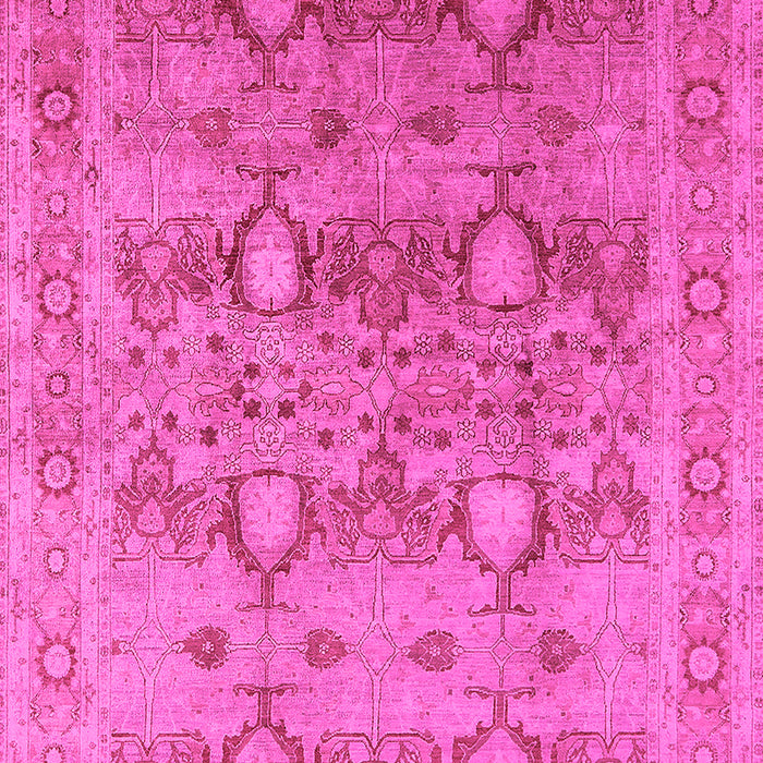 Machine Washable Oriental Pink Industrial Rug, wshurb643pnk