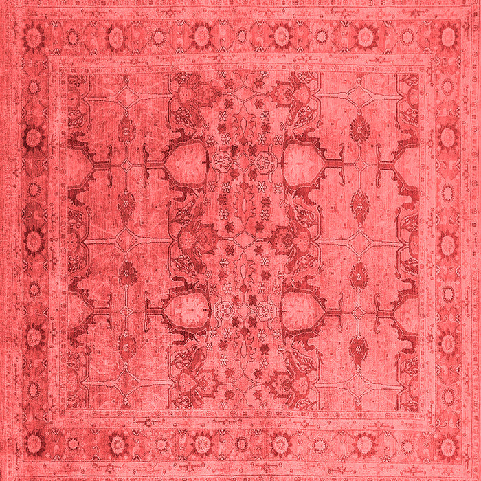 Machine Washable Oriental Red Industrial Rug, wshurb643red