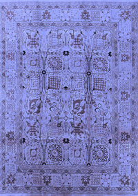 Oriental Blue Industrial Rug, urb644blu