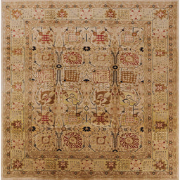 Square Machine Washable Industrial Modern Mahogany Brown Rug, wshurb644