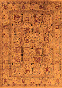 Oriental Orange Industrial Rug, urb644org