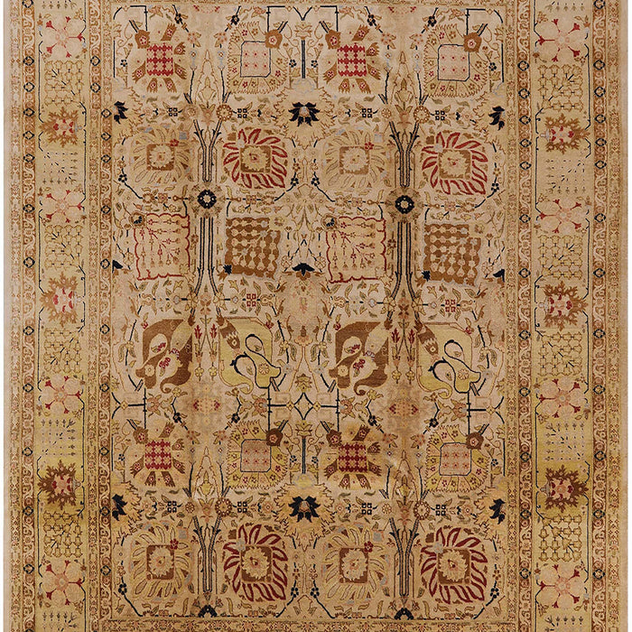 Mid-Century Modern Mahogany Brown Oriental Rug, urb644